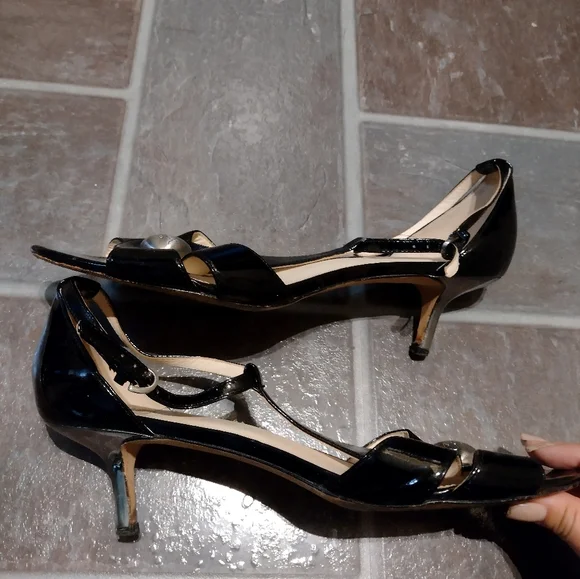 Coach patent leather ankle strap sandal size 9.5 - Picture 3 of 4